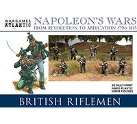 Napoleon's Wars: British Riflemen (32 Multi Part Hard Plastic 28mm Figures)