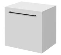 Napoli 390 Wall Mounted Single Drawer Vanity Unit for Countertop Basins | Gloss White | MDF | 500mm