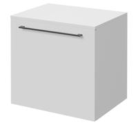 Napoli 390 Wall Mounted Single Drawer Vanity Unit for Countertop Basins | Gloss White | MDF | 500mm