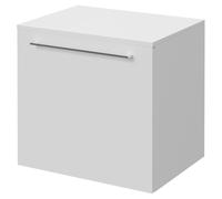 Napoli 390 Wall Mounted Single Drawer Vanity Unit for Countertop Basins | Gloss White | MDF | 500mm