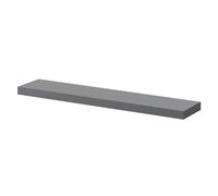 Napoli 60cm Floating Bathroom Shelf | Gloss Grey | MFC | 600mm x 25mm x 125mm