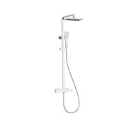 Napoli Adjustable Thermostatic Rigid Riser Diverter Bar Shower Chrome