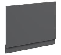 Napoli End Bath Panel with Plinth | Gloss Grey | MDF | 700mm