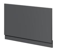 Napoli End Bath Panel with Plinth | Gloss Grey | MDF | 800mm