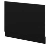 Napoli End Bath Panel with Plinth | Matt Black | MDF | 700mm