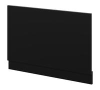 Napoli End Bath Panel with Plinth | Matt Black | MDF | 800mm