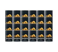 Napoli Firm and Nutty Chickpeas in Water High Protein and Fibre Vegetarian Canned Chickpeas with Low Fat and No Sugar 400g Can Pulses Prepared and Packed in Italy (Pack of 24)