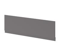 Napoli Front Bath Panel with Plinth | Gloss Grey | MDF | 1700mm