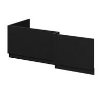 Napoli L Shaped Front and End Bath Panel Set | Nero Oak | MFC | 1700mm