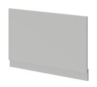 Napoli MDF End Bath Panel with Plinth | Gloss Grey Pearl | 800mm