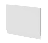 Napoli MDF End Bath Panel with Plinth | Gloss White | 700mm