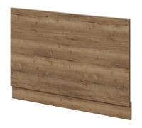 Napoli MFC End Bath Panel with Plinth | Tobacco Oak | 800mm