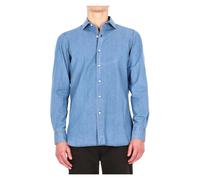 Napoli Shirt - male - Finamore - Denim Shirts - Blue - XS - Shirts XS