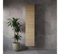 Napoli Wall Mounted 2 Door Storage Unit | Light Oak | MDF | 350mm x 1600mm