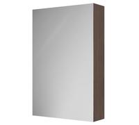Napoli Wall Mounted Mirrored Cabinet | Brown Oak | Glass/MDF | 500mm