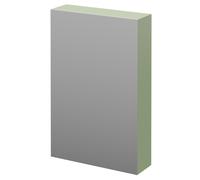 Napoli Wall Mounted Mirrored Cabinet | Olive Green | Glass/MDF | 500mm