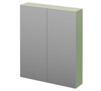Napoli Wall Mounted Mirrored Cabinet | Olive Green | Glass/MDF | 600mm