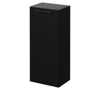 Napoli Wall Mounted Single Door Side Cabinet | Nero Oak | MDF | 350mm