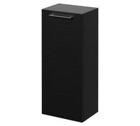 Napoli Wall Mounted Single Door Side Cabinet | Nero Oak | MDF | 350mm