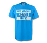 Napoli Women's Womens Diego Maradona Legend Tee in Light Blue | Size: Small Napoli Light Blue S
