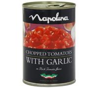 Napolina Chopped Tomatoes With Garlic 400 g (Pack of 6)