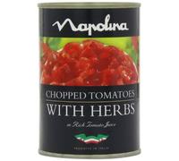 Napolina Chopped Tomatoes with Herbs 400 g (Pack of 6)