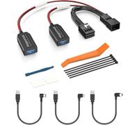 Naponal Dashcam GPS Power Adapter, (8-Pin Type B Connector), Mirrored Camera Charging Station, Radar, GPS Dash Cam, Charger Cable for Audi A1/A3/A4L/A5/A6L/A7/A8L/B8