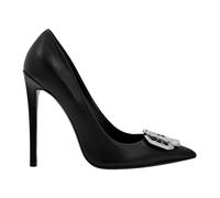 Nappa Leather High Heels Gothic Plein - female - Philipp Plein - Pumps - Black - 6 UK - Shoes 6 UK