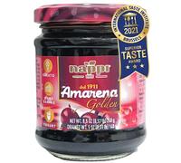 Nappi 1911, Amarena Cherries, 8.40 oz (240 g), Cocktail Cherries, Italian Cherry for Premium Cocktails and Desserts, Superior Taste Award Winning 2022, Amarena Golden in Syrup. Product of Italy.