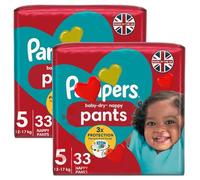 Nappies Bundle with 2 Packs of Baby-Dry Nappy Pants, Size 5 (12-17kg), Disposable Diapers for Toddlers, All-Day Comfort, Overnight Leak Protection & Gentle Skin Care