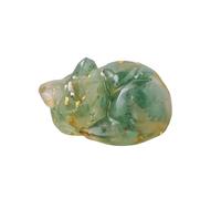 Napping Cat Crystal Stone Can Easily Create A Dreamy Atmosphere and Enhance Your Sense of Happiness in Life. Don't Miss Out On This Exciting ! (B, 4cm)
