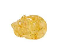 Napping Cat Crystal Stone Can Easily Create A Dreamy Atmosphere and Enhance Your Sense of Happiness in Life. Don't Miss Out On This Exciting ! (D, 4cm)