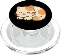 Napping Kawaii Cat. Cute Cat Illustration. PopSockets PopGrip for MagSafe