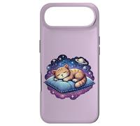 Napping Kitten on a Floating Cushion Among the Planets Case for iPhone Air