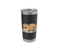 Napping Like a Pro Sleeping Owl Stainless Steel Insulated Tumbler