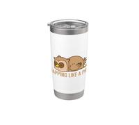 Napping Like a Pro Sleeping Owl Stainless Steel Insulated Tumbler