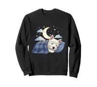 Napping Westie Pajama West Highland White Terrier Sleeping Sweatshirt