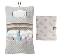 Nappy Bag Organiser and Cosmetic Bag 2-in-1 - Small Changing Bag for On the Go Mums Nappies Cream Wipes Baby Organiser