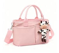 Nappy Bag Organiser - Multi-Pocket Storage with Customizable Compartments, Lightweight Water-Resistant Baby Care Organiser for On-the-Go, Suitable for Baby Shower for New Mums (Pink)