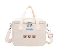 Nappy Bag - Travel Nappy Carrier, Cute , Storage Bag with Capacity, Insulated Layer Compartment, Adjustable Nappy Bag for Girls and Boys Trips, White, Siehe Beschreibung