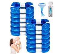 Nappy Bin Refill,12 Pack Diaper Bin Pail Disposal Bags 4.5m, Nappy Bags compatible with Tommee Tippee, Litter Genie, Diaper Genie, Angelcare, Twist & Click and Cat Litter Disposal Buckets