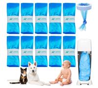 Nappy Bin Refill Bags - 10 Pack, 9m Each, Universal Fit - Compatible with Tommee Tippee & Angelcare, Blue LEPE Material, Odour Control