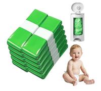 Nappy Bin Refill Liners 10 Pack | 4.5m Scented Disposal Bags | Compatible with Tommee Tippee, Angelcare, Munchkin, Diaper Genie | Smell Proof | Holds 320 Diapers(Green)