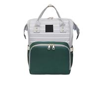 Nappy Changing Bag Backpack, Portable Multi-compartment Independent Milk Compartment Large Capacity Diaper Bag, Storage Of Baby Products, Multifunctional Mum And Dad Travel Bag(Dark green)