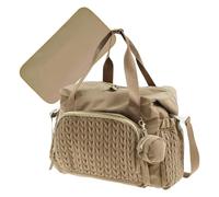 Nappy Changing Bags - Diaper Bag | Large Capacity Diapers Bags Tote with Pacifier Case, Versatile Portable Traveling Diaper, Reusable Travel Accessories, Child Supplies For Home and Travel, Khaki