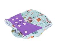 Nappy Diaper, Light Softness Fabric Reusable Diaper Adjustable Size Breathable for Baby for Home(Bear Fox)