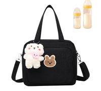 Nappy Messenger Bag - Nursery Container and Car , Portable Mum Bag, Large Capacity Bag for Travel, Nappies, Boy, black, Siehe Beschreibung, See description