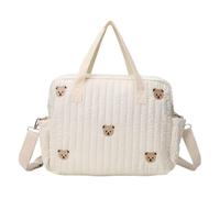 Nappy Tote Bag - Organizer With Multiple Compartments, Lightweight Travel Bag, Easy To Clean Fabric, Adjustable Shoulder Strap | For Storage Wipes Clothes Mom Dad Women Parents On The