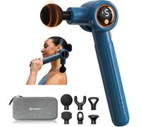 Napre Massage Gun Deep Tissue, Muscle Massage Gun with Extended Handle and 3 Adjustable Angles,Percussion Handheld Back Massager for Neck/Shoulders/Waist/Legs/Body Pain Relief with Case,Blue