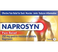 Naprosyn Pain Relief 250mg Gastro-Resistant 9 Tablets